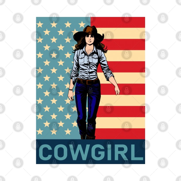 American Cowgirl: A Symbol of the Wes by TooplesArt