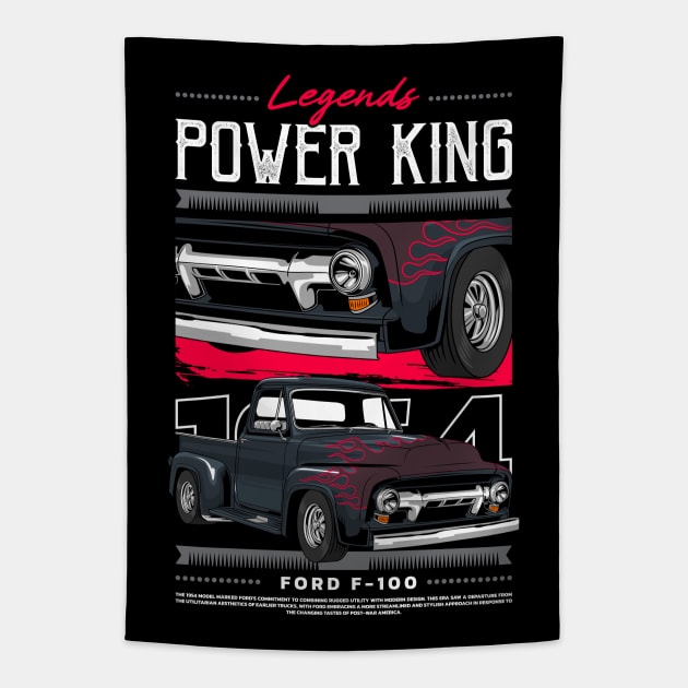 F-100 Classic Truck Tapestry by milatees