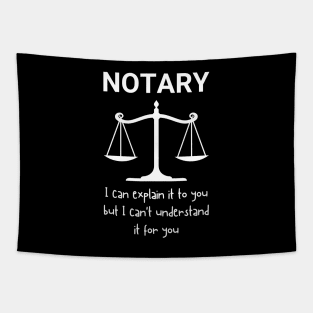 Funny Notary Saying Tapestry