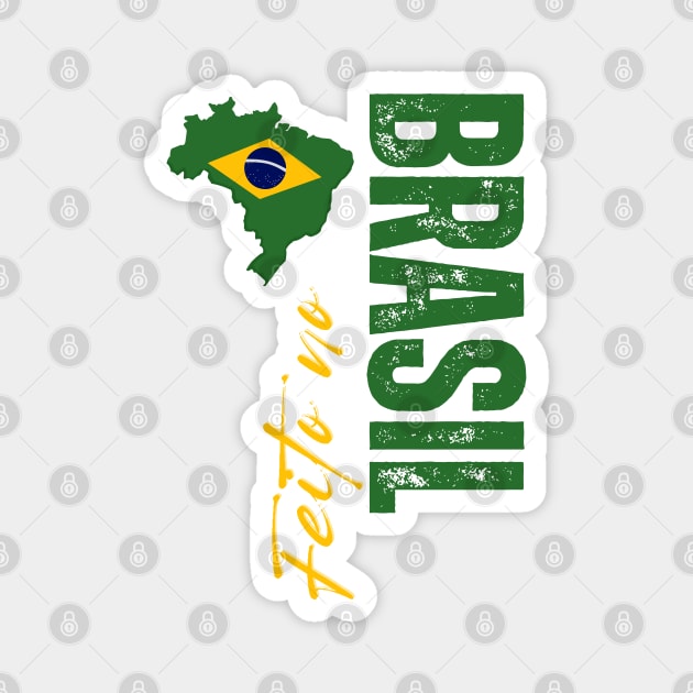 Proud brazilian, Brazil flag Magnet by eka123