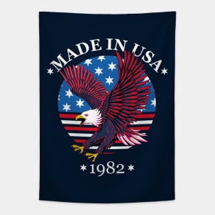 Made in USA 1982 - Patriotic National Eagle Tapestry