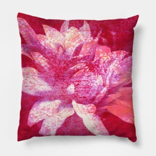 Pink Dahlia Delight Flower Pillow