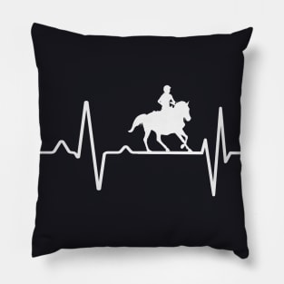 Riding Heartbeat Rider Horse Pillow