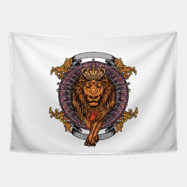 Lion king Tapestry by Arjanaproject