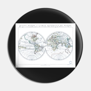 World map wall art 1651 dorm decor mappemonde Art Print Pin