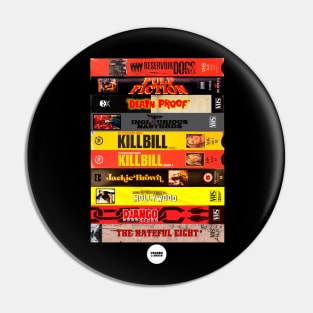 Tarantino VHS stack Pin