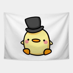 Chicken duck with a top hat Tapestry