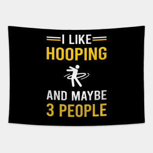 3 People Hooping Hoop Hooper Tapestry