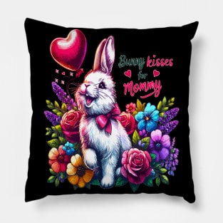 Bunny Kisses For Mommy Pillow