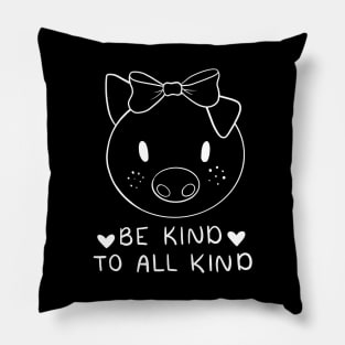 Be Kind To All Kind | Line Art Design Pillow