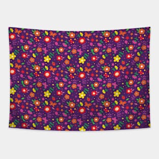 fun flowers Tapestry