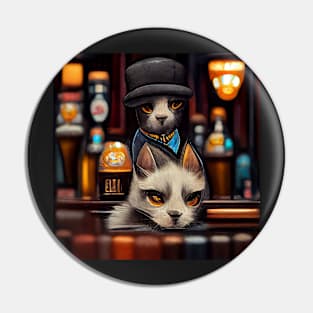 Cats at the bar Pin