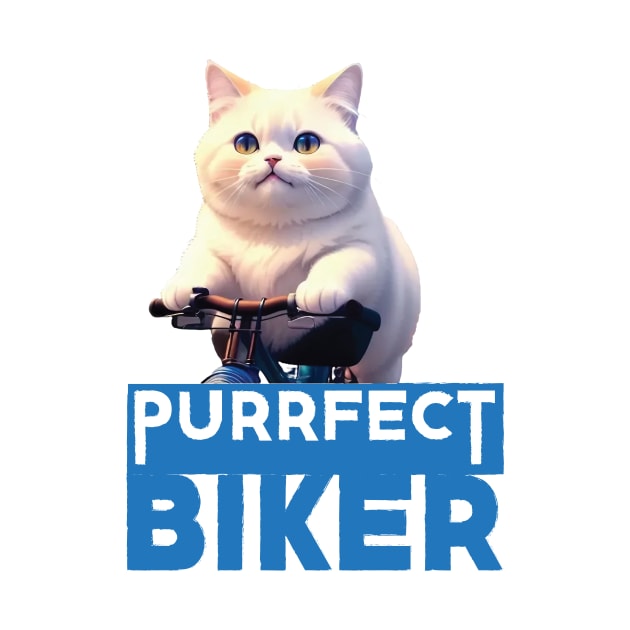Just a Purrfect Biker Cat by Dmytro