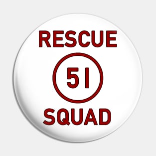 Squad 51 Badge Pin