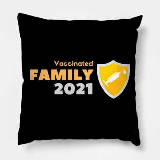 Vaccinated Family Pillow