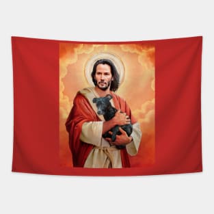 Saint Keanu Reeves Tapestry