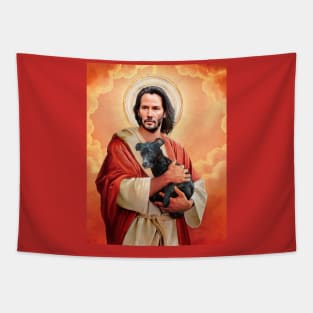 Saint Keanu Reeves Tapestry