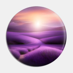 Lavender Field Pin