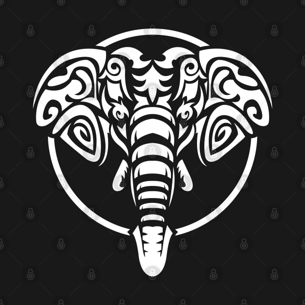 Elephant Tribal Illustration by Shirtbubble