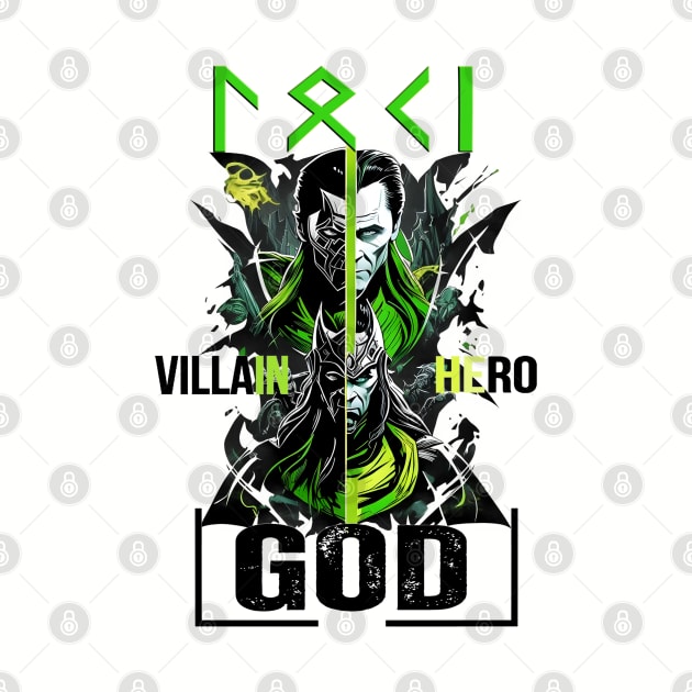 Loki Villain Hero God by SkullTroops