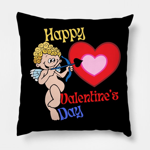 Donald Trump valentines day funny cupid goofy popular trends Pillow by Solomonkariuki 