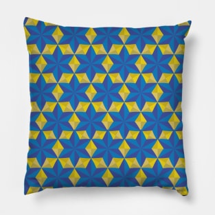 Origami Stars 3D Geometric Pattern Pillow