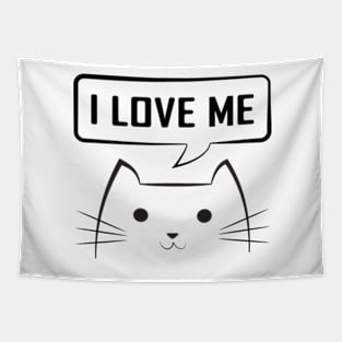 Motivation cat I love me Tapestry