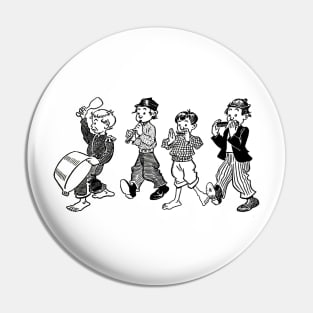 Musical band with children Pin