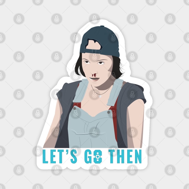 Warrior Nun | Ava Silva backwards cap 'Let's go then' Magnet by Oi Blondie Crafts