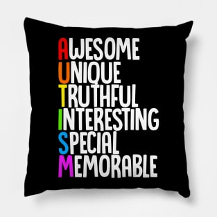 Awesome Autism Pride Design ^U^ Pillow