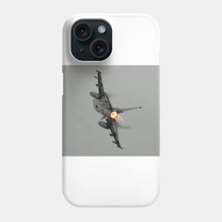 F-16 Afterburner Turn with vapor Phone Case