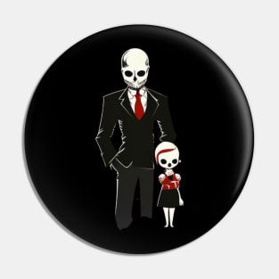 Father's Day elegant skull Pin