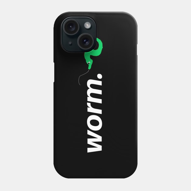 green worm on a string Phone Case by audivo