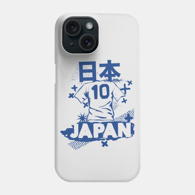 Vintage Japanese Football // Retro Grunge Japan Soccer Phone Case by SLAG_Creative