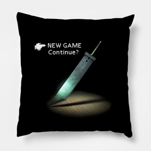 Final fantasy vii menu Pillow by gallo178