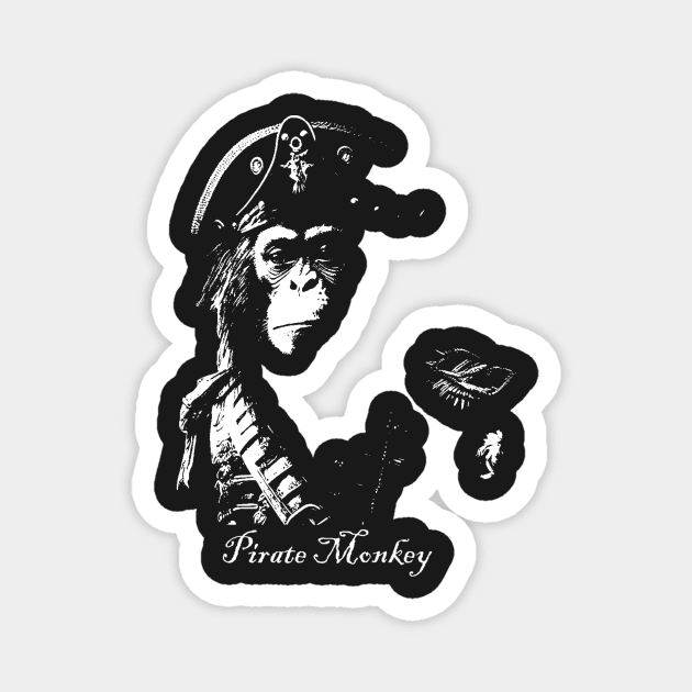 Pirate Monkey Magnet by MacSquiddles