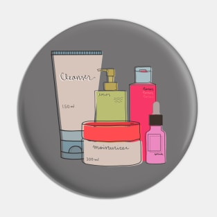 Skincare Essentials (Retro Color Theme) Pin