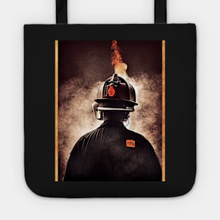 Firefighter Hallowee T-Shirt Tote