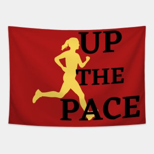 Up The Pace original Tapestry