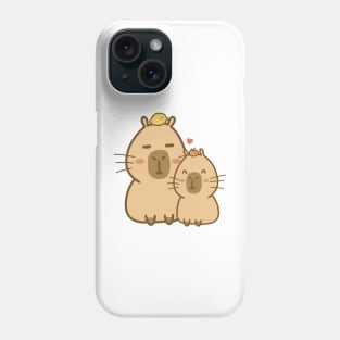 Chill capybara - parent and child Phone Case