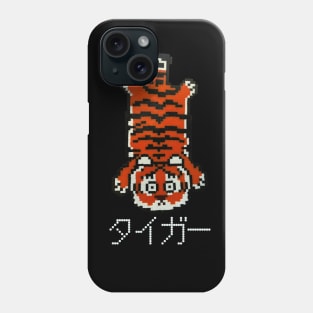 Kawaii Tiger Pixel Art, Melty Bead Sprite Design Pixel Art Phone Case