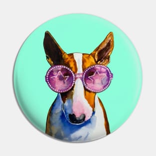 Rockstar Bull Terrier Pin