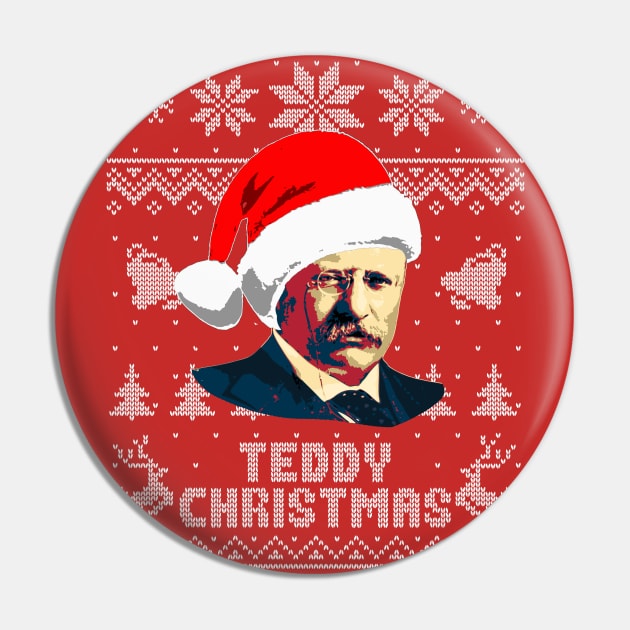 Theodore Roosevelt Teddy Christmas Pin by Nerd_art