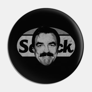 Vintage Selleck Cover BW Pin