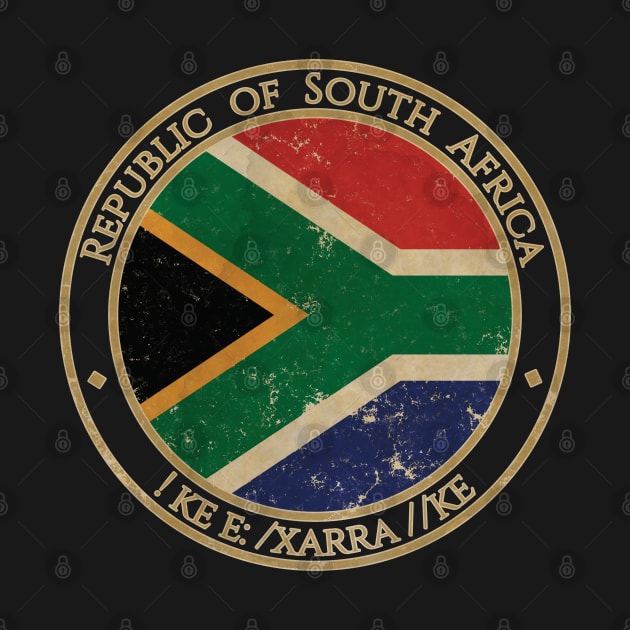 Vintage Republic of South Africa African Flag by DragonXX