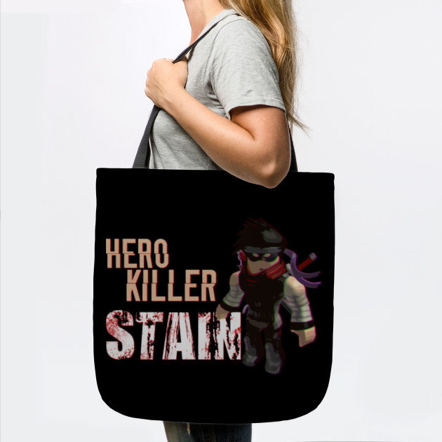 Hero Killer Stain Hero Killer Stain Tote Teepublic - roblox hero killer shirt