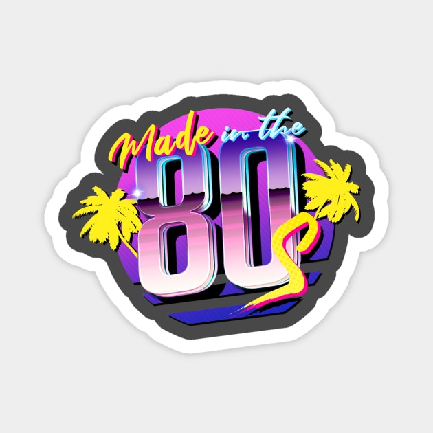 Made in the 80s Magnet by Kiboune