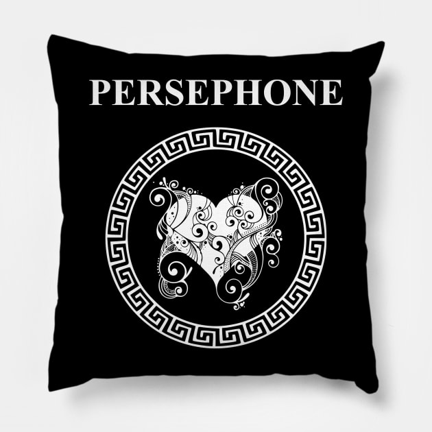 Persephone Ancient Greek Goddess Symbol Pillow by AgemaApparel