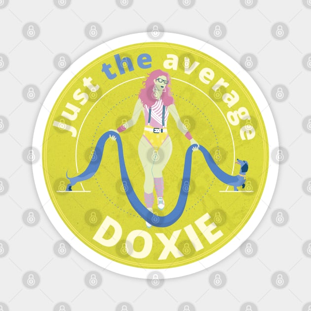 Just the average doxie. Magnet by Ekenepeken