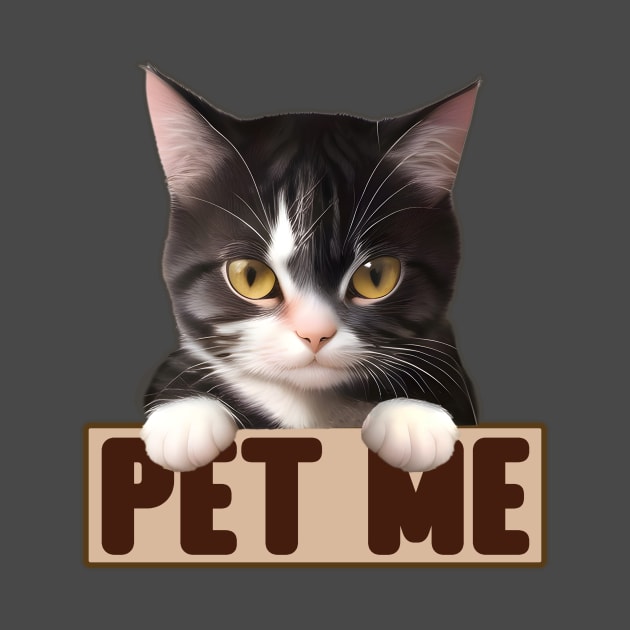 Cat Pet Me by PorinArt